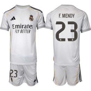 Real Madrid Hemmaställ Herr 2025/26 – Ferland Mendy 23 – Kortärmad Fotbollströja + Shorts