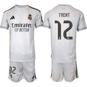 Real Madrid Hemmaställ Herr 2025/26 – Trent Alexander-Arnold 12 – Kortärmad Fotbollströja + Shorts
