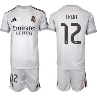 Real Madrid Hemmaställ Herr 2025/26 – Trent Alexander-Arnold 12 – Kortärmad Fotbollströja + Shorts