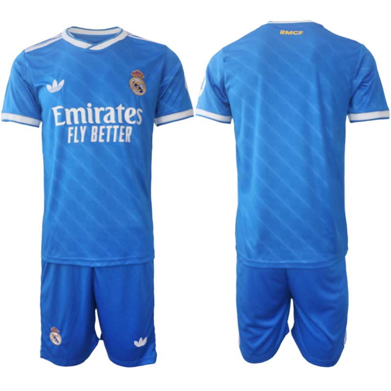 Real Madrid Tredjeställ Herr 2025/26 Kortärmad Fotbollströja + Shorts 1 Real Madrid Tredjetröja Herr 2025/26 Kortärmad Fotbollströja + Shorts
