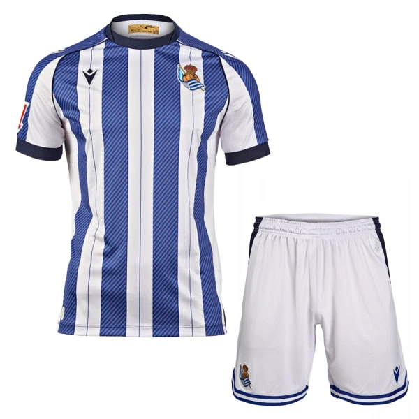 Real Sociedad Barn Hemmaställ 2025/26 – Kortärmad Fotbollsställ med Shorts 1 Real Sociedad Barn Hemmaställ 2025/26 – Kortärmad Fotbollsställ med Shorts