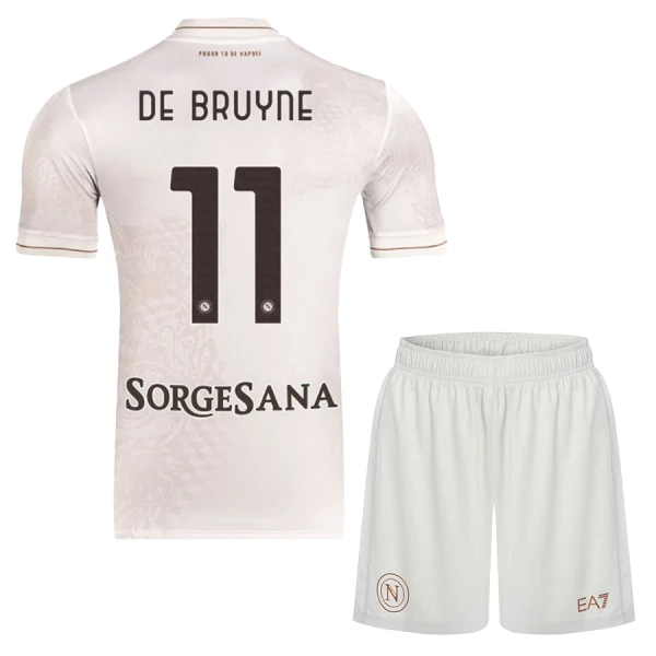 SSC Napoli Barn Bortaställ 2025/26 – Kevin De Bruyne 11 – Kortärmad Fotbollströja + Shorts 1 SSC Napoli Barn Bortaställ 2025/26 – Kevin De Bruyne 11 – Kortärmad Fotbollströja + Shorts