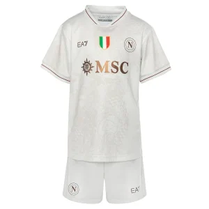 SSC Napoli Barn Bortaställ 2025/26 – Kortärmad Fotbollströja + Shorts