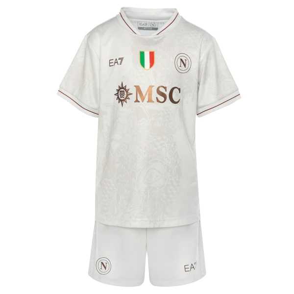 SSC Napoli Barn Bortaställ 2025/26 – Kortärmad Fotbollströja + Shorts 1 SSC Napoli Barn Bortaställ 2025/26 – Kortärmad Fotbollströja + Shorts