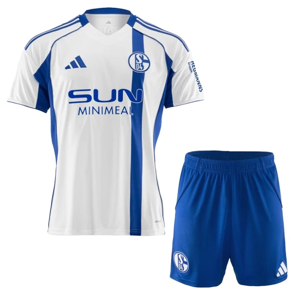 Schalke 04 Barn Bortaställ 2025/26 – Kortärmad Fotbollsställ med Shorts 1 Schalke 04 Barn Bortaställ 2025/26 – Kortärmad Fotbollsställ med Shorts