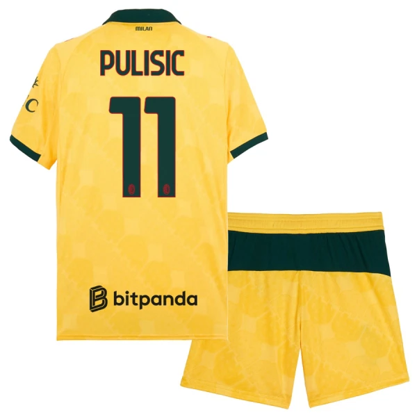 AC Milan Barn Tredjeställ 2025/26 – Christian Pulisic 11 – Kortärmad Fotbollströja + Shorts 1 AC Milan Barn Tredjeställ 2025/26 – Christian Pulisic 11 – Kortärmad Fotbollströja + Shorts
