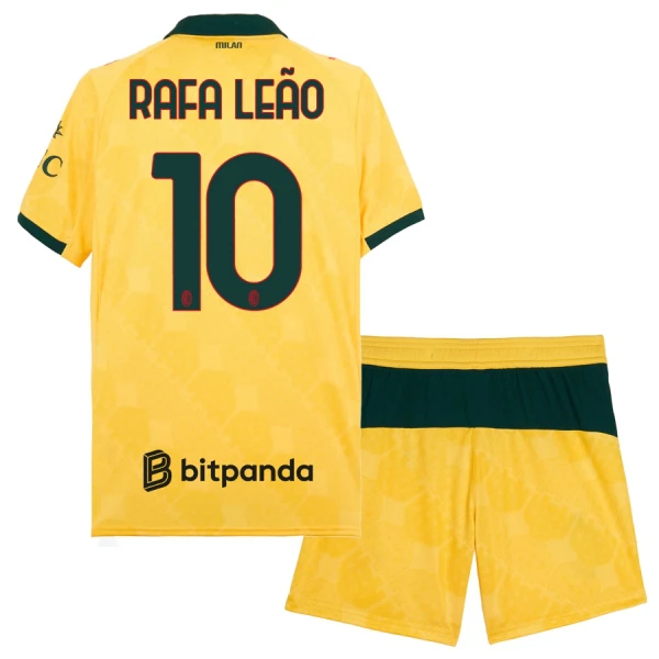 AC Milan Barn Tredjeställ 2025/26 – Rafael Leão 10 – Kortärmad Fotbollströja + Shorts 1 AC Milan Barn Tredjeställ 2025/26 – Rafael Leão 10 – Kortärmad Fotbollströja + Shorts