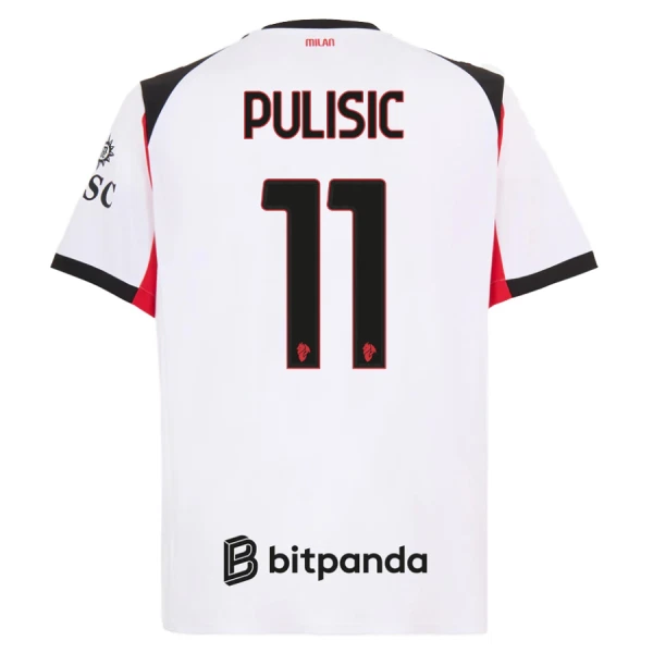 AC Milan Herr Bortatröja 2025/26 – Christian Pulisic 11 – Kortärmad Fotbollströja 1 AC Milan Herr Bortatröja 2025/26 – Christian Pulisic 11 – Kortärmad Fotbollströja
