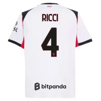 AC Milan Herr Bortatröja 2025/26 – Samuele Ricci 4 – Kortärmad Fotbollströja