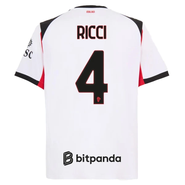 AC Milan Herr Bortatröja 2025/26 – Samuele Ricci 4 – Kortärmad Fotbollströja 1 AC Milan Herr Bortatröja 2025/26 – Samuele Ricci 4 – Kortärmad Fotbollströja