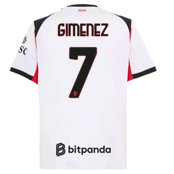 AC Milan Herr Bortatröja 2025/26 – Santiago Gimenez 7 – Kortärmad Fotbollströja