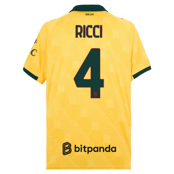 AC Milan Herr Tredjetröja 2025/26 – Samuele Ricci 4 – Kortärmad Fotbollströja 1 AC Milan Herr Tredjetröja 2025/26 – Samuele Ricci 4 – Kortärmad Fotbollströja