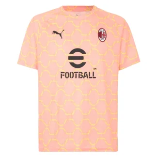 AC Milan Träningströja Pre-Match Herr 2025/26 Rosa – Kortärmad Fotbollströja