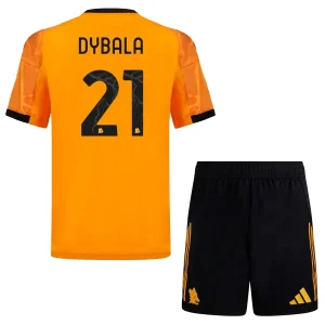 AS Roma Barn Bortaställ 2025/26 Paulo Dybala 21 Kortärmad Tröja + Shorts