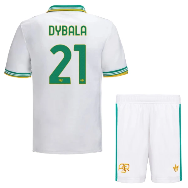 AS Roma Barn Tredjeställ 2025/26 – Paulo Dybala 21 – Kortärmad Fotbollströja + Shorts 1 AS Roma Barn Tredjeställ 2025/26 – Paulo Dybala 21 – Kortärmad Fotbollströja + Shorts