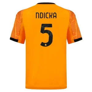 AS Roma Herr Bortatröja 2025/26 Evan Ndicka 5 Kortärmad Fotbollströja