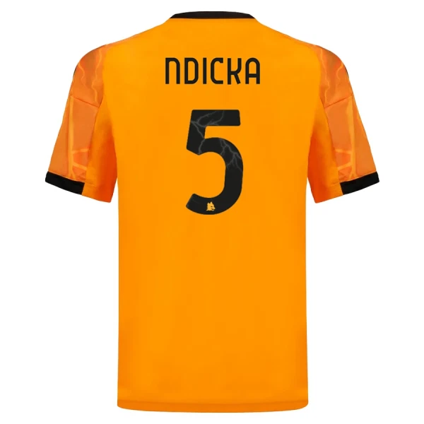 AS Roma Herr Bortatröja 2025/26 Evan Ndicka 5 Kortärmad Fotbollströja