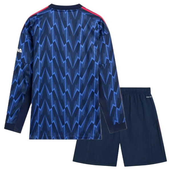 Arsenal Barn Bortaställ 2025/26 – Långärmad Fotbollströja + Shorts 2 Arsenal Bortaställ Långärmad Barn 2025-26