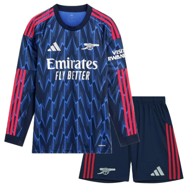 Arsenal Barn Bortaställ 2025/26 – Långärmad Fotbollströja + Shorts 1 Arsenal Barn Bortaställ 2025/26 – Långärmad Fotbollströja + Shorts