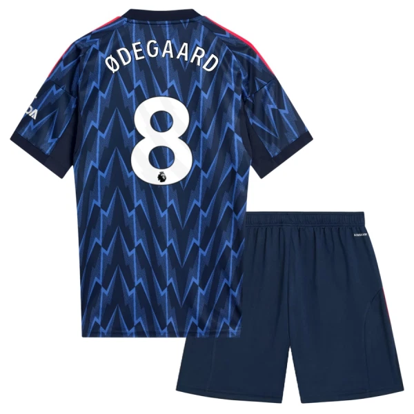 Arsenal Barn Bortaställ 2025/26 – Martin Ødegaard 8 – Kortärmad Fotbollströja + Shorts 1 Arsenal Barn Bortaställ 2025/26 – Martin Ødegaard 8 – Kortärmad Fotbollströja + Shorts