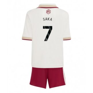 Arsenal Barn Tredjeställ 2025/26 Bukayo Saka 7 Kortärmad Tröja + Shorts