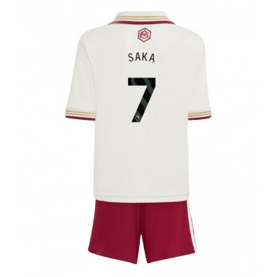 Arsenal Barn Tredjeställ 2025/26 Bukayo Saka 7 Kortärmad Tröja + Shorts 1 Arsenal Barn Tredjeställ 2025/26 Bukayo Saka 7 Kortärmad Tröja + Shorts