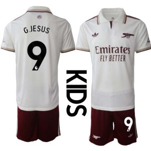 Arsenal Barn Tredjeställ 2025/26 Gabriel Jesus 9 Kortärmad Tröja + Shorts