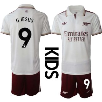 Arsenal Barn Tredjeställ 2025/26 Gabriel Jesus 9 Kortärmad Tröja + Shorts
