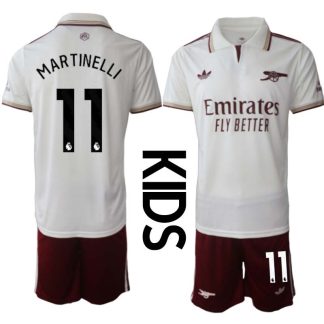 Arsenal Barn Tredjeställ 2025/26 Gabriel Martinelli 11 Kortärmad Tröja + Shorts