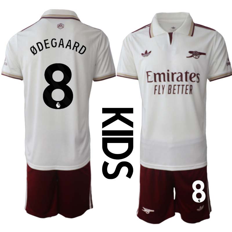Arsenal Barn Tredjeställ 2025/26 Martin Ødegaard 8 Kortärmad Tröja + Shorts 1 Arsenal Barn Tredjeställ 2025/26 Martin Ødegaard 8 Kortärmad Tröja + Shorts