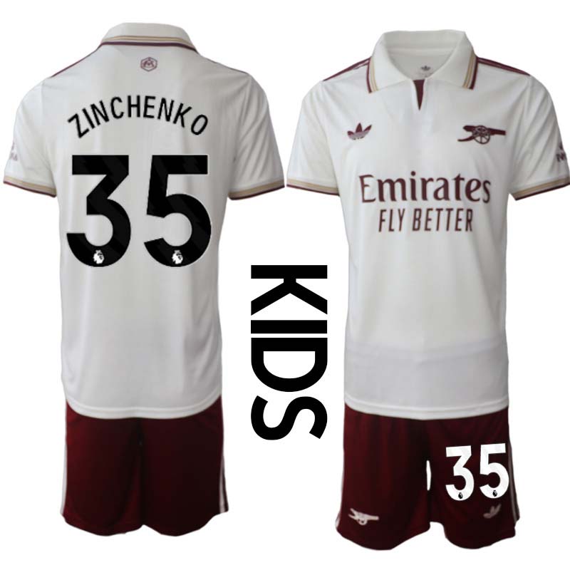 Arsenal Barn Tredjeställ 2025/26 Oleksandr Zinchenko 35 Kortärmad Tröja + Shorts 1 Arsenal Barn Tredjeställ 2025/26 Oleksandr Zinchenko 35 Kortärmad Tröja + Shorts