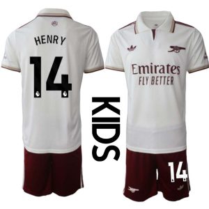 Arsenal Barn Tredjeställ 2025/26 Thierry Henry 14 Kortärmad Tröja + Shorts
