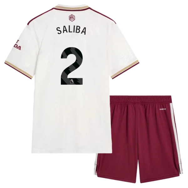 Arsenal Barn Tredjeställ 2025/26 – William Saliba 2 – Kortärmad Fotbollströja + Shorts 1 Arsenal Barn Tredjeställ 2025/26 – William Saliba 2 – Kortärmad Fotbollströja + Shorts