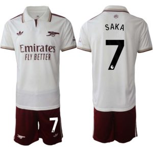 Arsenal Herr Tredjeställ 2025/26 – Bukayo Saka 7 – Kortärmad Fotbollströja + Shorts
