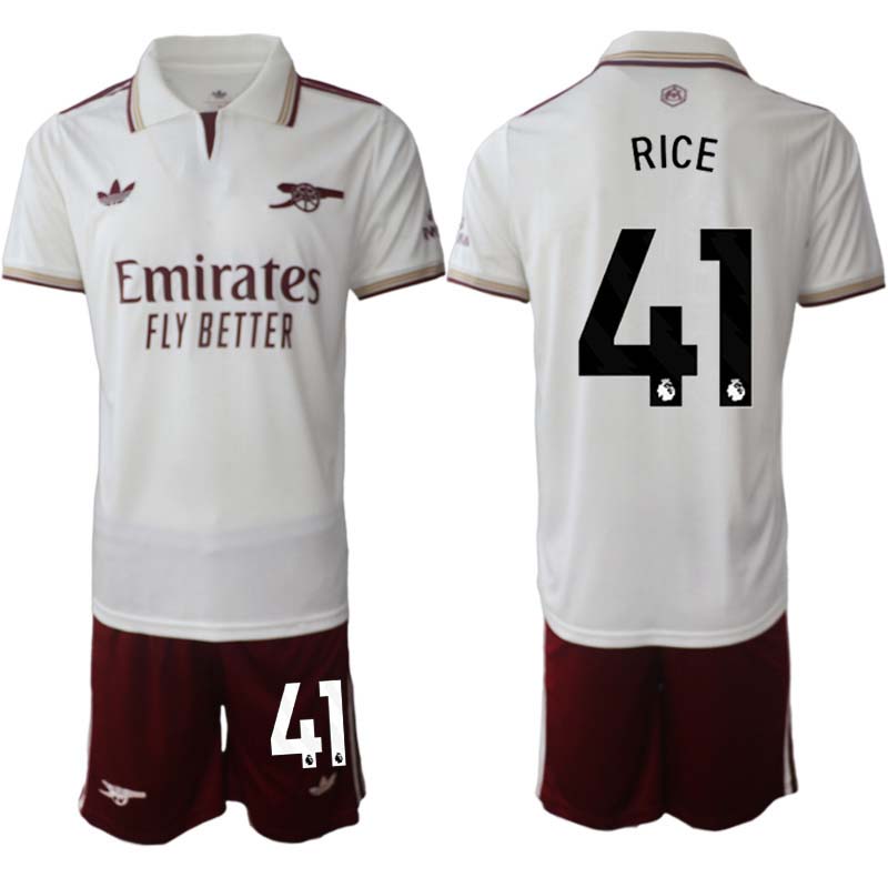 Arsenal Herr Tredjeställ 2025/26 – Declan Rice 41 – Kortärmad Fotbollströja + Shorts 1 Arsenal Herr Tredjeställ 2025/26 – Declan Rice 41 – Kortärmad Fotbollströja + Shorts