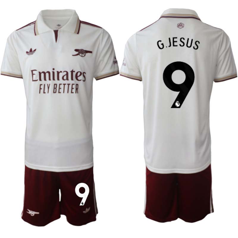 Arsenal Herr Tredjeställ 2025/26 – Gabriel Jesus 9 – Kortärmad Fotbollströja + Shorts 1 Arsenal Herr Tredjeställ 2025/26 – Gabriel Jesus 9 – Kortärmad Fotbollströja + Shorts