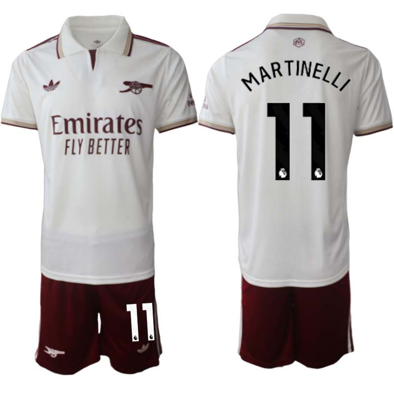 Arsenal Herr Tredjeställ 2025/26 – Gabriel Martinelli 11 – Kortärmad Fotbollströja + Shorts Arsenal Herr Tredjeställ 2025/26 – Gabriel Martinelli 11 – Kortärmad Fotbollströja + Shorts