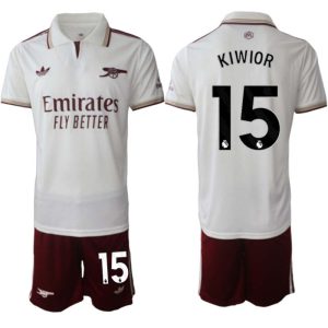 Arsenal Herr Tredjeställ 2025/26 – Jakub Kiwior 15 – Kortärmad Fotbollströja + Shorts