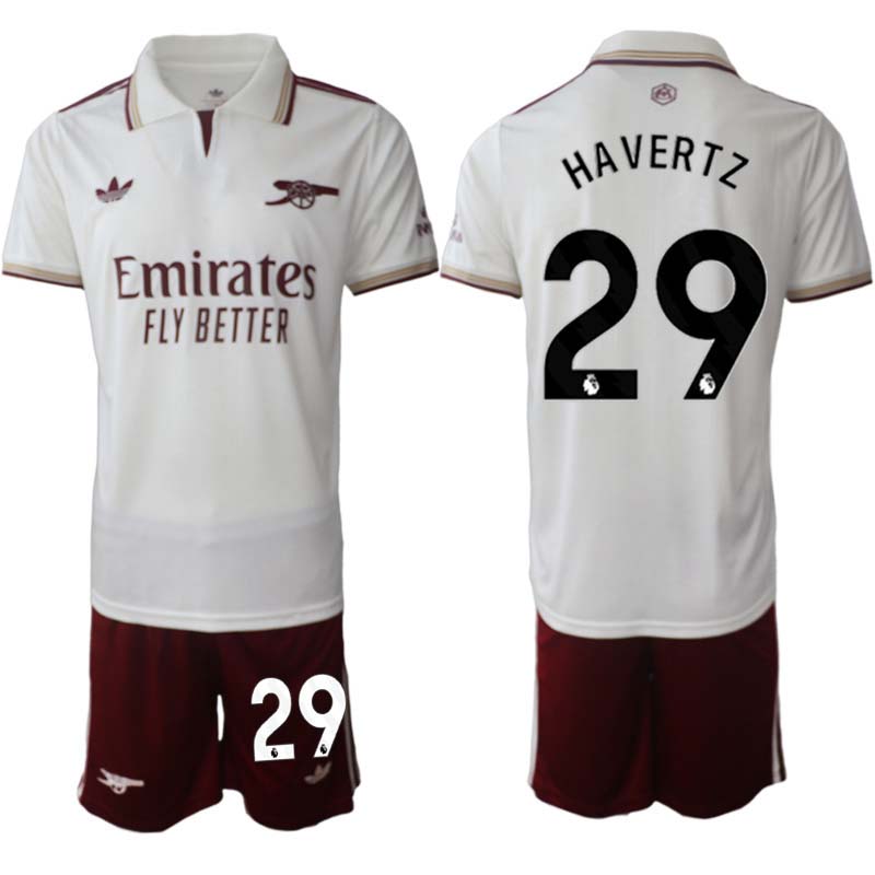 Arsenal Herr Tredjeställ 2025/26 – Kai Havertz 29 – Kortärmad Fotbollströja + Shorts
