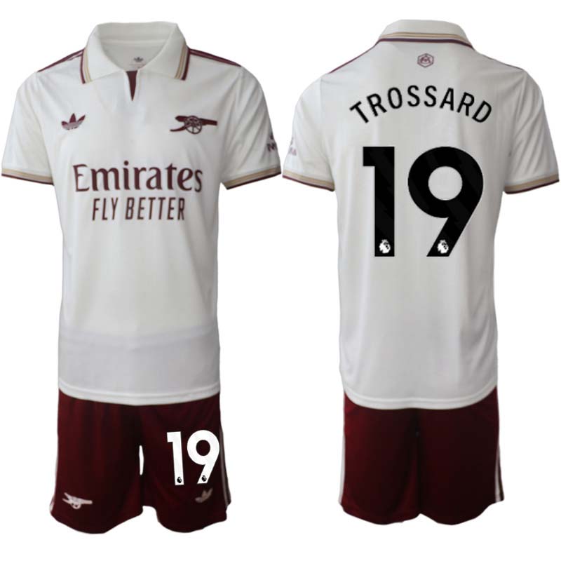 Arsenal Herr Tredjeställ 2025/26 – Leandro Trossard 19 – Kortärmad Fotbollströja + Shorts