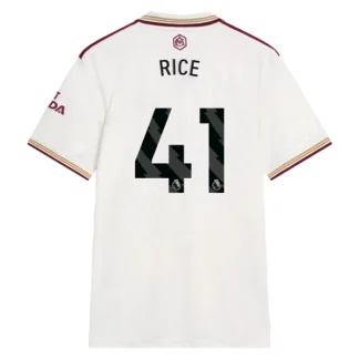 Arsenal Herr Tredjetröja 2025/26 – Declan Rice 41 – Kortärmad Fotbollströja
