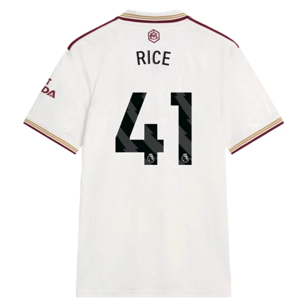 Arsenal Herr Tredjetröja 2025/26 – Declan Rice 41 – Kortärmad Fotbollströja