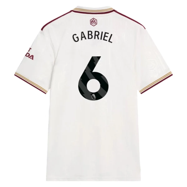 Arsenal Herr Tredjetröja 2025/26 – Gabriel Magalhães 6 – Kortärmad Fotbollströja