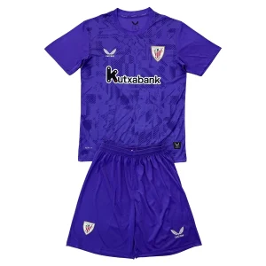 Athletic Bilbao Målvaktsställ Barn 2025-26 Lila Kortärmad Tröja + Shorts