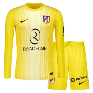 Atlético Madrid Målvaktsställ Barn 2025/26 Gul Långärmad Tröja + Shorts
