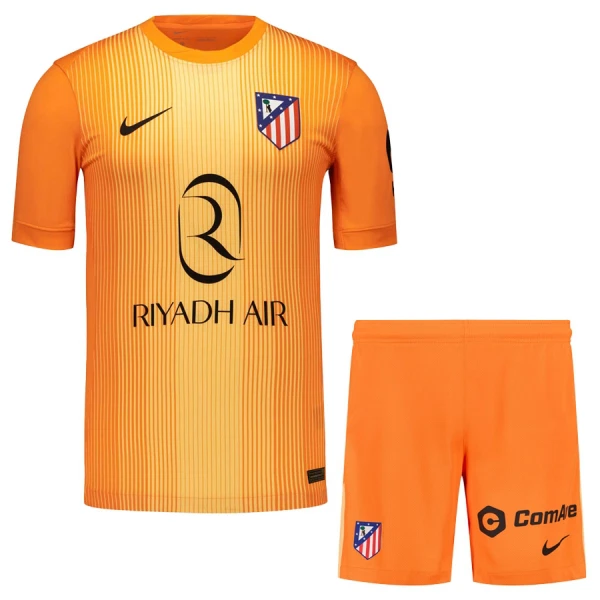Atlético Madrid Målvaktsställ Barn 2025/26 Jan Oblak 13 Orange Kortärmad Tröja + Shorts 2 Atlético Madrid Målvaktsställ Barn 2025/26 Jan Oblak 13 Orange Kortärmad Tröja + Shorts-1