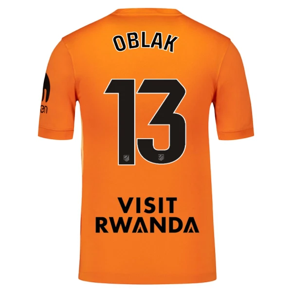 Atlético Madrid Målvaktströja Herr 2025-26 Jan Oblak 13 Orange Kortärmad Fotbollströja 1 Atlético Madrid Målvaktströja Herr 2025-26 Jan Oblak 13 Orange Kortärmad Fotbollströja