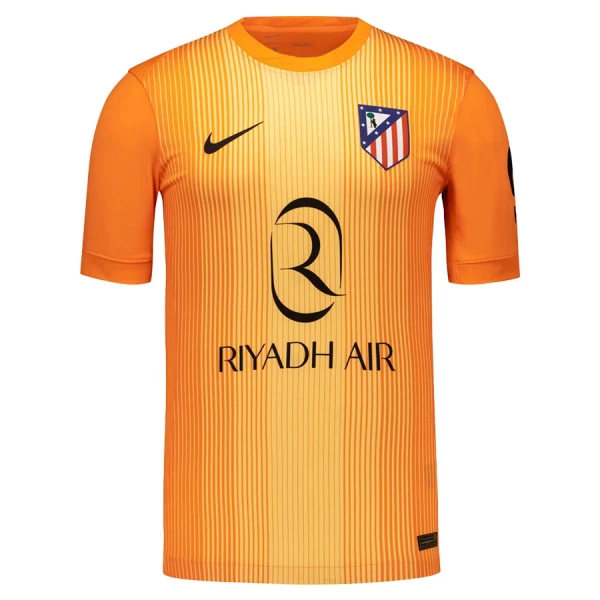 Atlético Madrid Målvaktströja Herr 2025-26 Orange Kortärmad Fotbollströja 1 Atlético Madrid Målvaktströja Herr 2025-26 Orange Kortärmad Fotbollströja