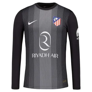 Atlético Madrid Målvaktströja Herr 2025-26 Svart Långärmad Fotbollströja