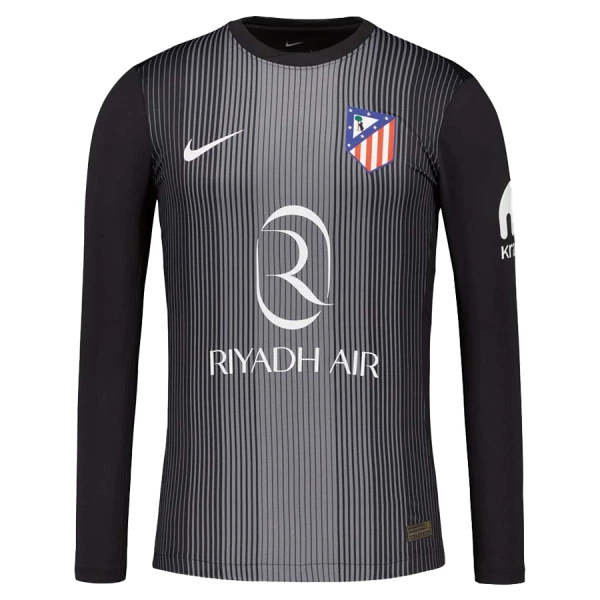Atlético Madrid Målvaktströja Herr 2025-26 Svart Långärmad Fotbollströja 1 Atlético Madrid Målvaktströja Herr 2025-26 Svart Långärmad Fotbollströja